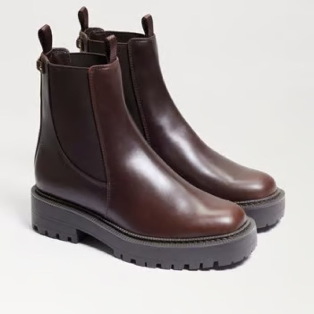 Sam Edelman Women's Brown Leather Laguna Chelsea Boots ~ Size 7.5